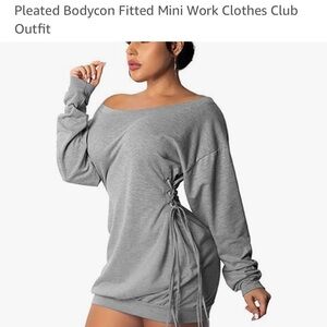 Body on sweatshirt dress